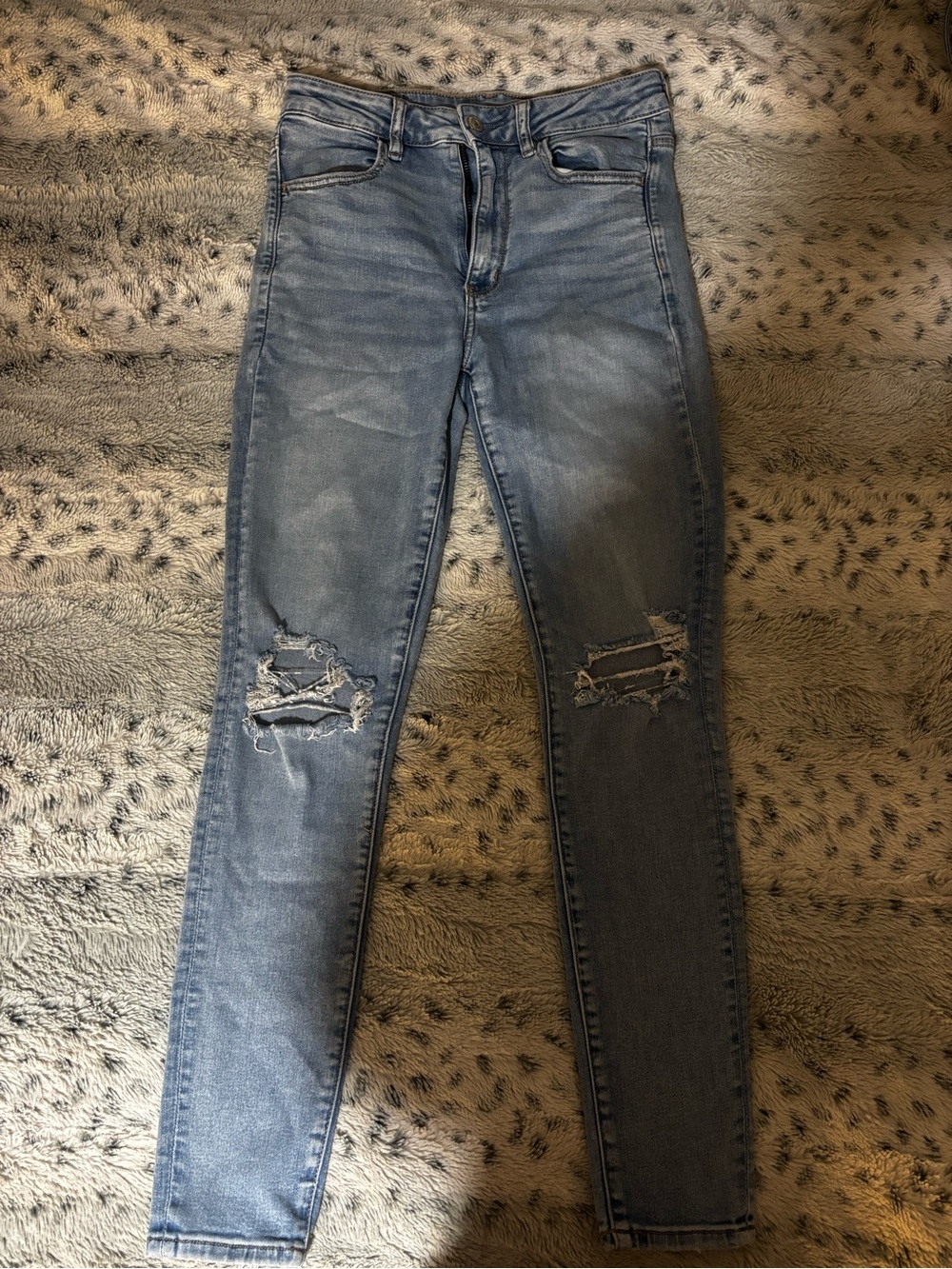 American Eagle Light Blue Stretch Skinny Jeans